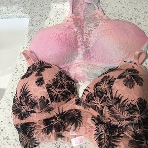 Pink Victoria Secret bras